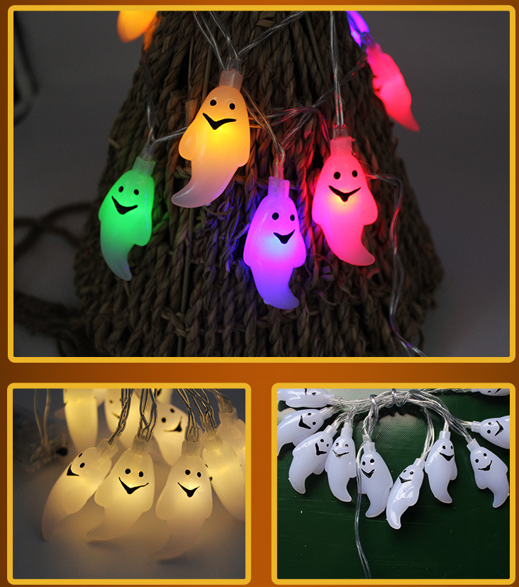 Halloween decoration: glowing pumpkin LED fairy lights