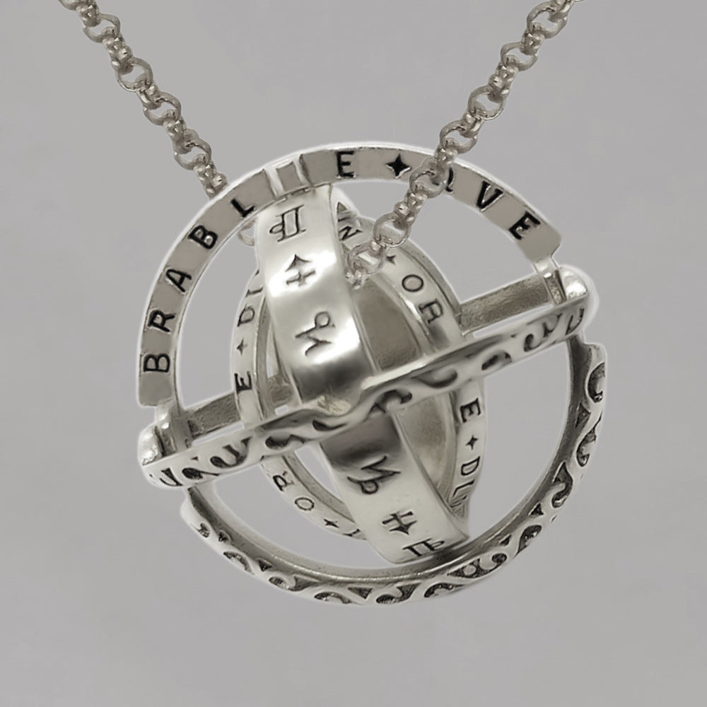 Germany Astronomical Sphere Ring Necklace - A universe on the wrist and neck!