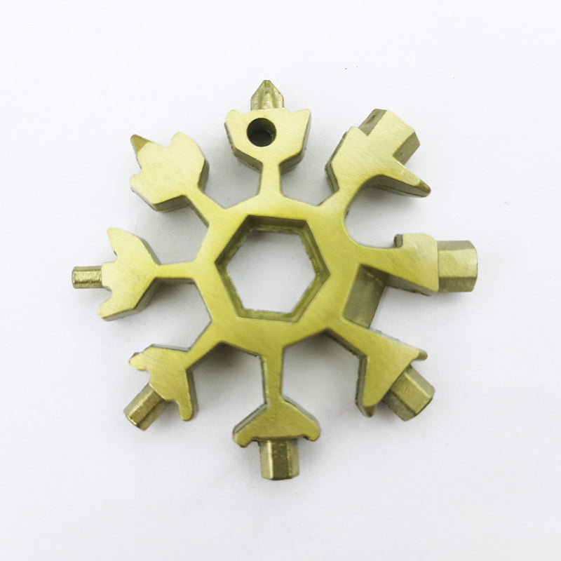 Snowflake tool card with 18 functions