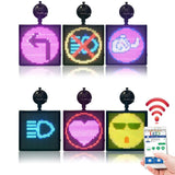 Modern communication on wheels: LED emoticon display for the rear car window