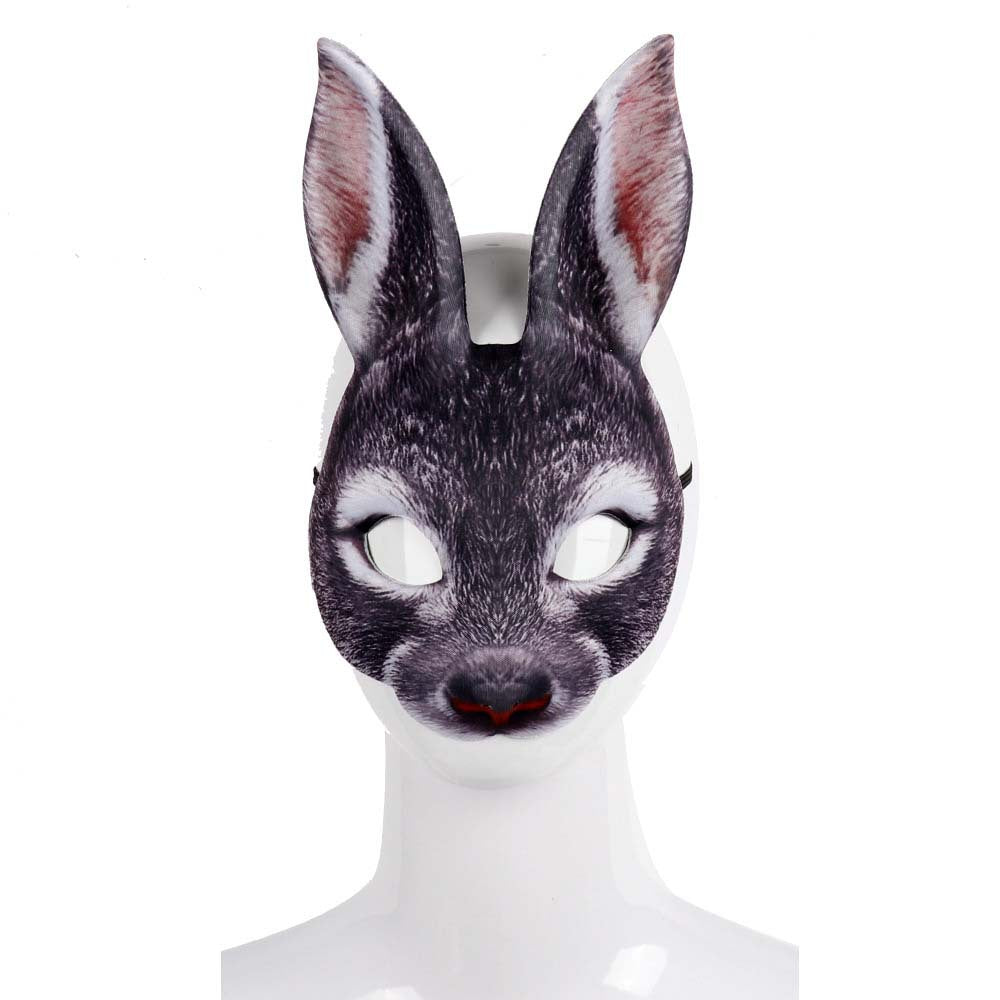 Carnival Party EVA Half Face Bunny Mask - Perfect for Masquerade Balls