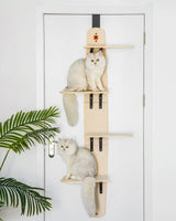 Mewoofun 4-Level Versatile Cat Climber Shelves Door Mounted Vertical Cat Tree