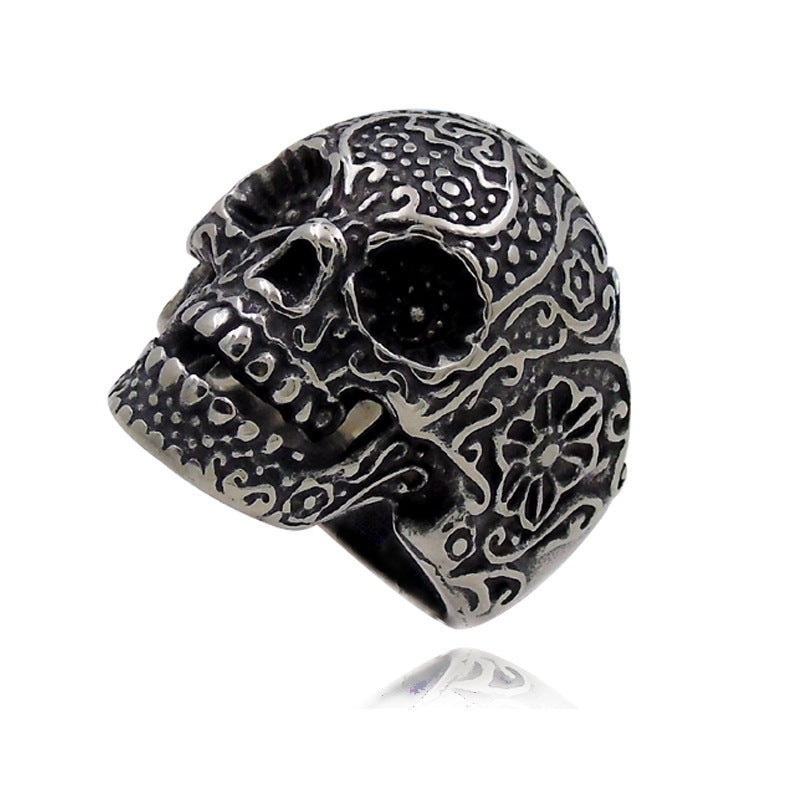 Hip Hop Skull Ring - Trendy men's personality ring in punk style