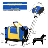 Haustier-Trolley mit Rädern - Transportbox und Hundewagen für kleine Hunde und Katzen bis zu 12,7 kg