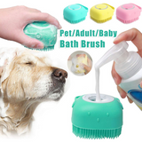 Silicone bath massage gloves for dogs: wellness and cleanliness in one!