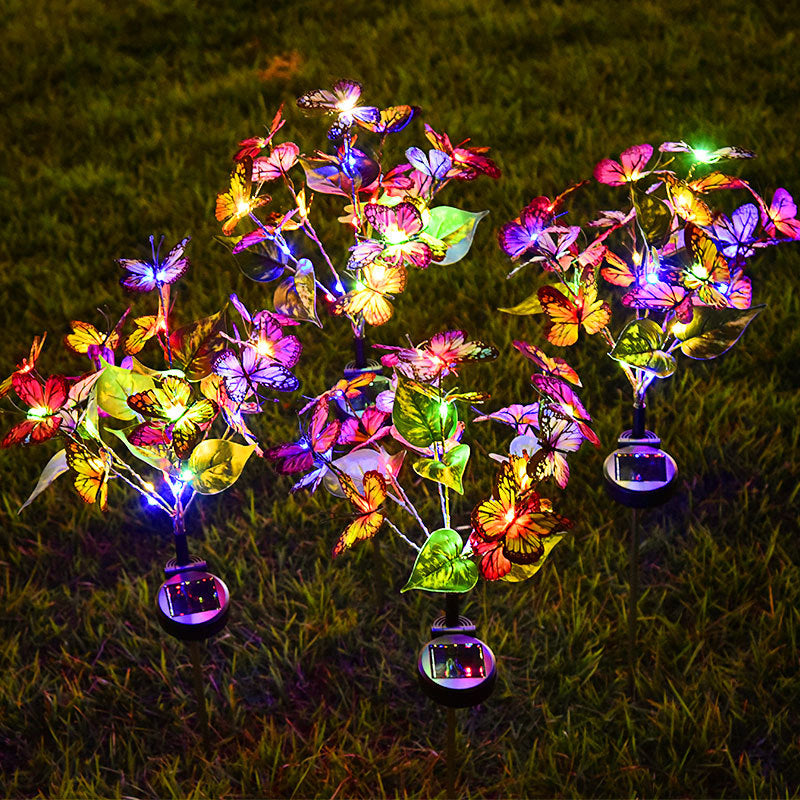 LED solar butterfly courtyard light