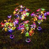 LED solar butterfly courtyard light