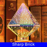 3D Fireworks Decorative Light Bulb - A sparkling accent to your Christmas decorations