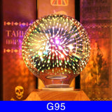 3D Fireworks Decorative Light Bulb - A sparkling accent to your Christmas decorations