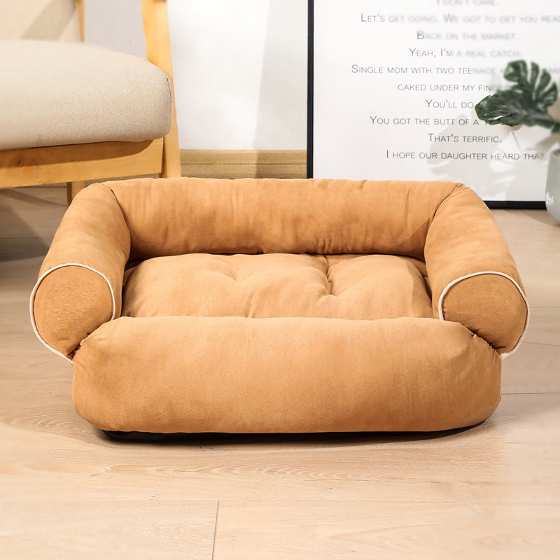 High quality dog ​​sofa bed: soft sleeping nest for pets in different colors and sizes