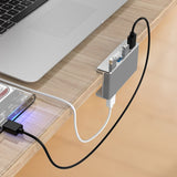 Aluminium USB3.0 Splitter Computer Notebook Konverter - Einsteckbare Erweiterung HUB-Hub Universal