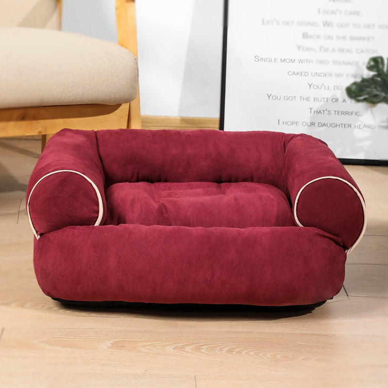 High quality dog ​​sofa bed: soft sleeping nest for pets in different colors and sizes