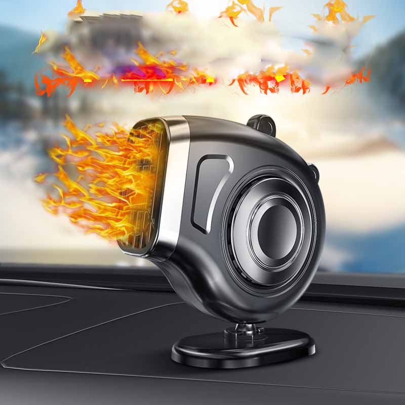 Hot-cold dual function car fan heater defogger