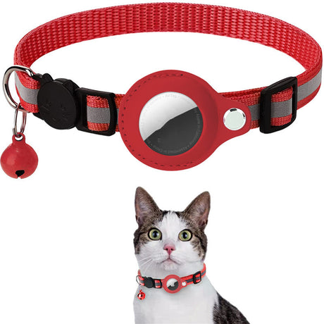 Reflective collar with waterproof cover for Airtag - security &amp; tracking for your pet