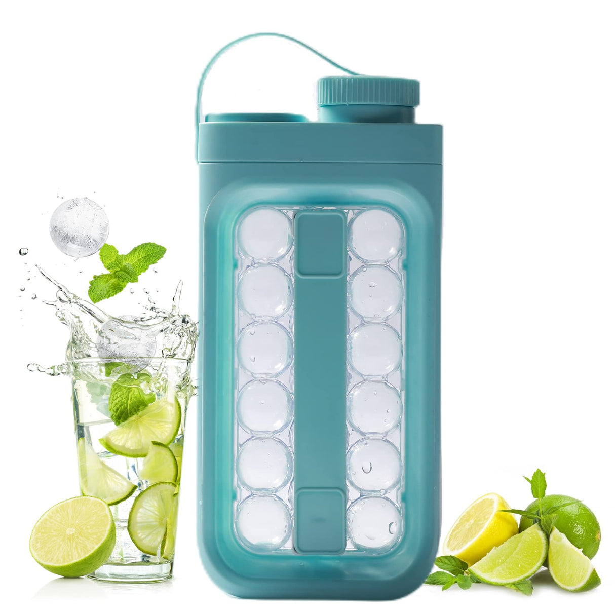 2-in-1 Portable Quick Release Ice Ball Cooler for Summer