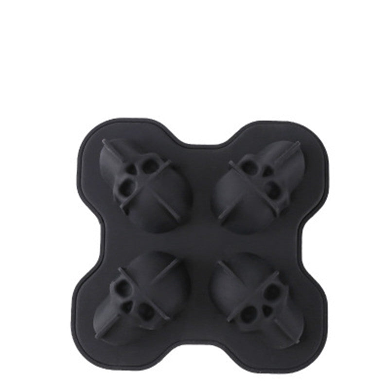 Stylish Large Square Skull Silicone Ice Cube Tray