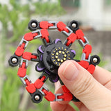 Deformable fidget spinner chain toy - stress relief and entertainment for children and adults