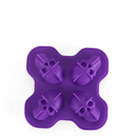 Stylish Large Square Skull Silicone Ice Cube Tray