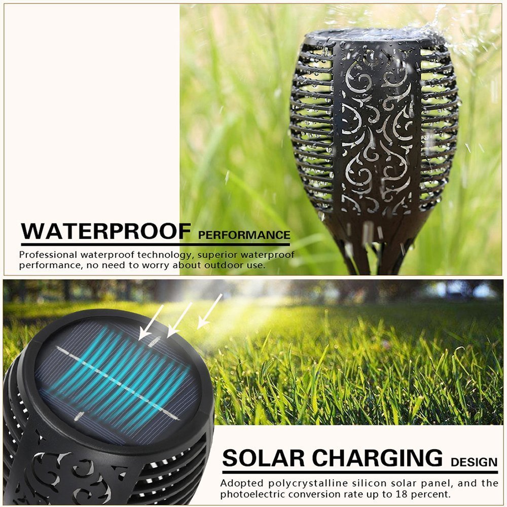 LED Wasserdichte Solar Fackel Lampe