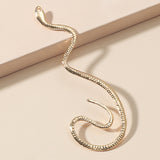 Vintage Zircon Snake Shaped Earrings