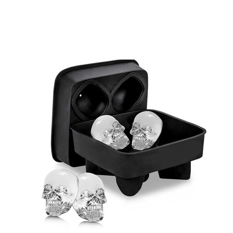 Stylish Large Square Skull Silicone Ice Cube Tray