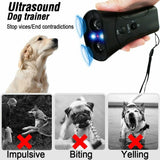 Ultrasonic Anti Dog Barking Trainer LED Light Gentle Chaser Pet Gentle Sonics