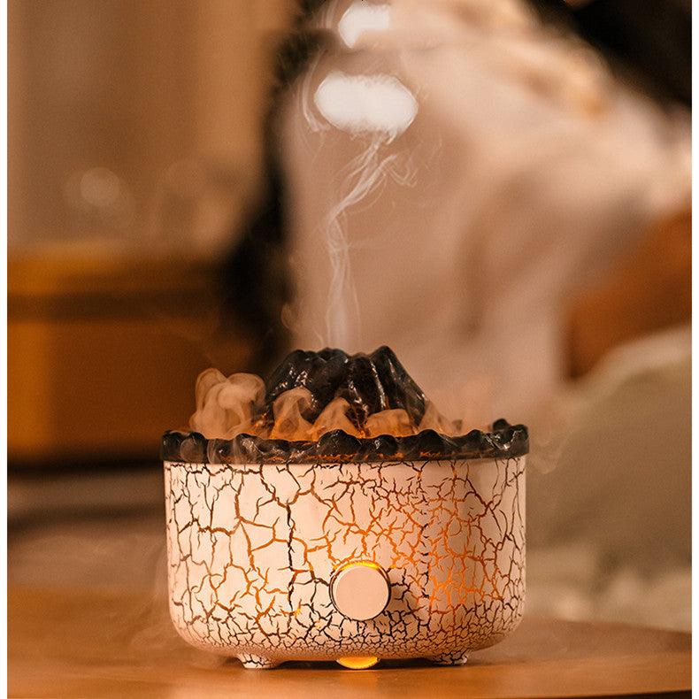 New Creative Volcano Humidifier Aromatherapy Device Spray Jellyfish Air Flame Humidifier Diffuser