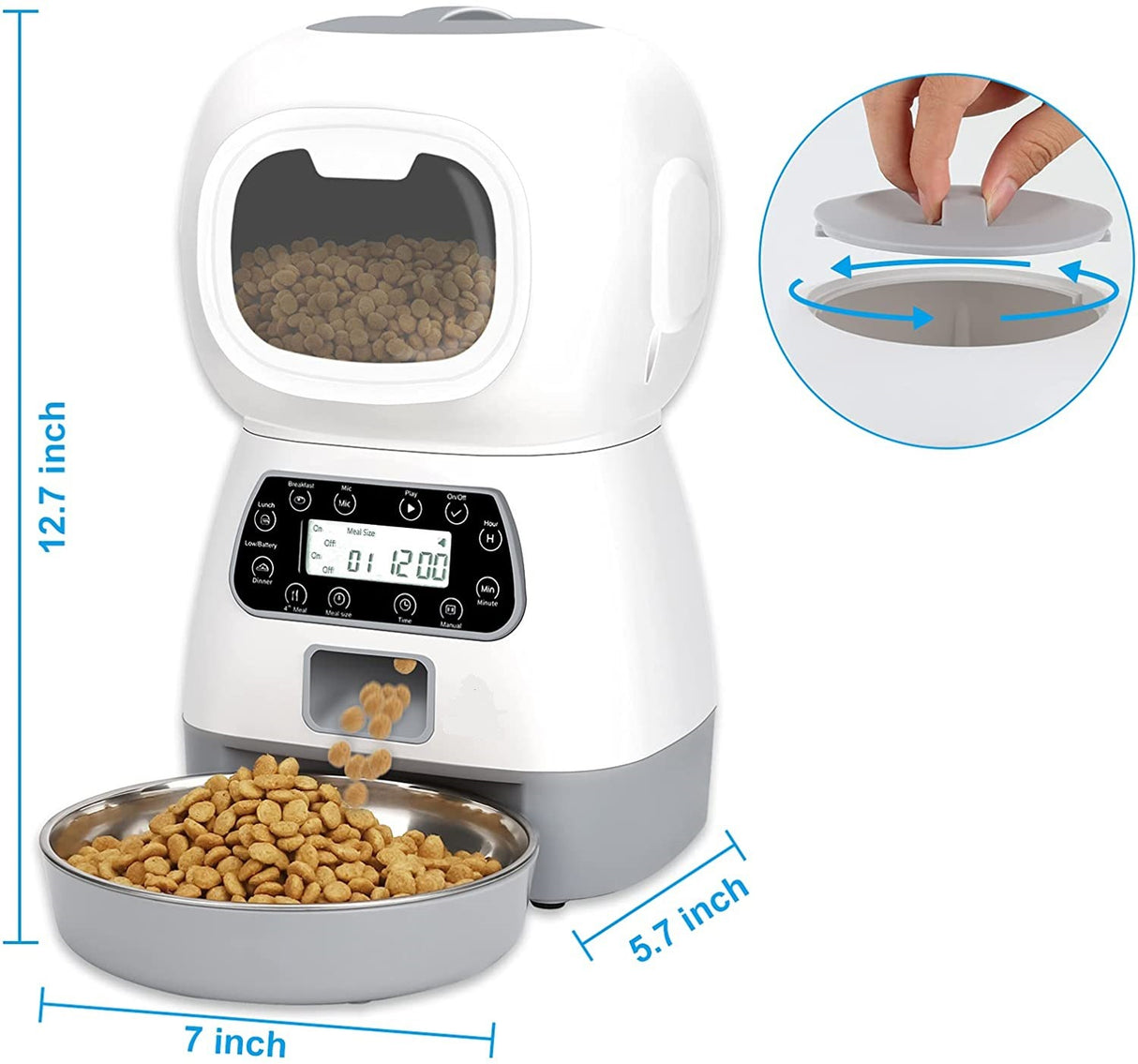 Optimize your pet care Smart APP Pet Feeder – Automated feeding for cats and dogs