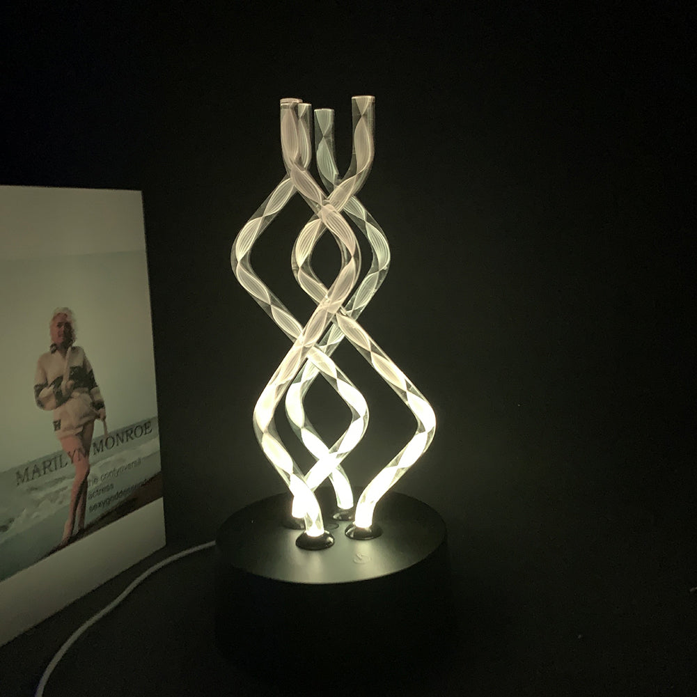 Creative USB Acrylic Table Lamp - 7 Color Changing - Atmosphere Night Lights - LED Decoration - Night Club Lights - Bedroom Decoration