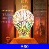 3D Fireworks Decorative Light Bulb - A sparkling accent to your Christmas decorations