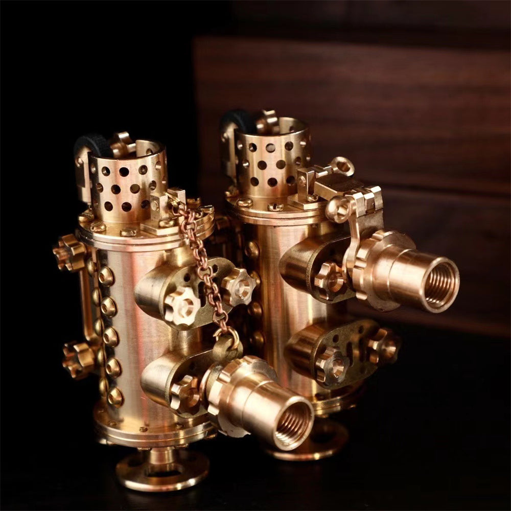 Handmade copper mechanical punk kerosene lighter