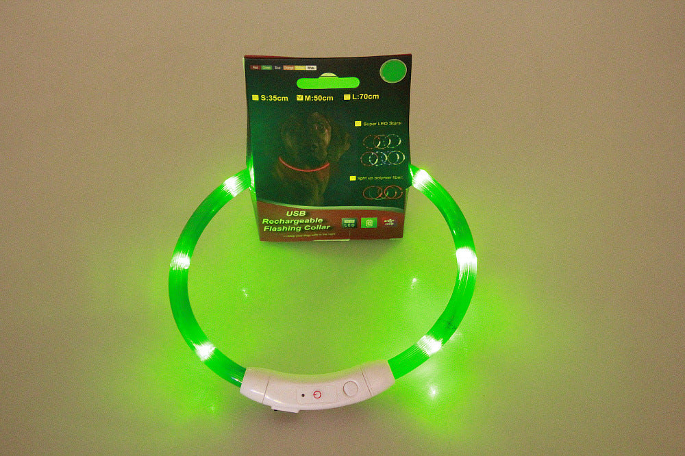 Light-up pet collar for nighttime safety!