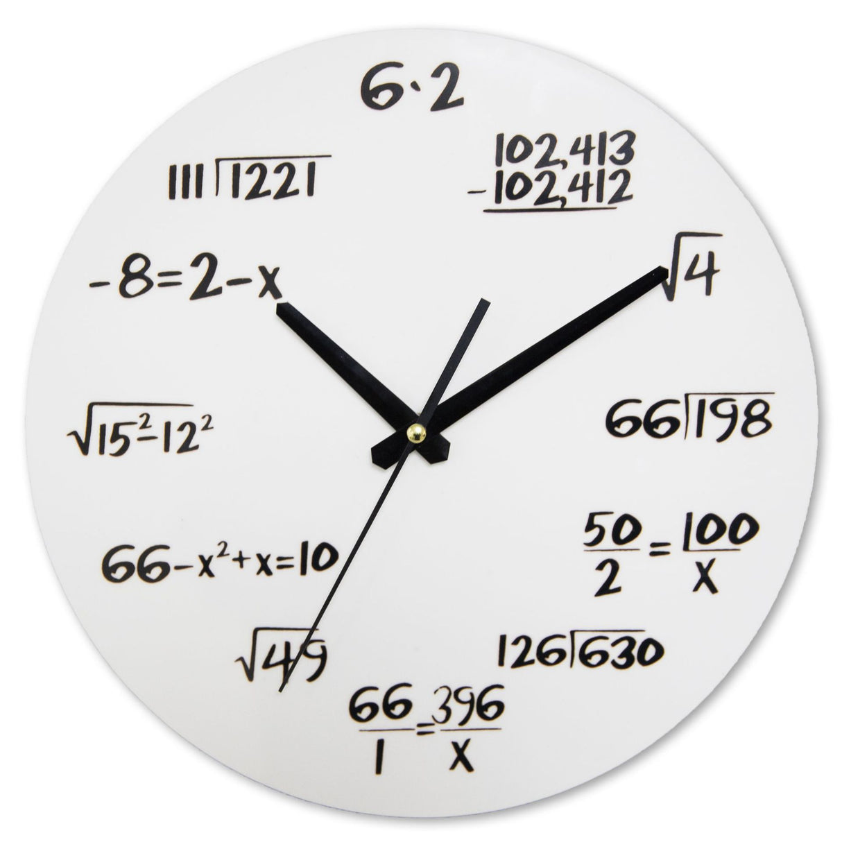 Kreative Mathematische Wanduhr: Das perfekte Zusammenspiel von Kunst und Funktion