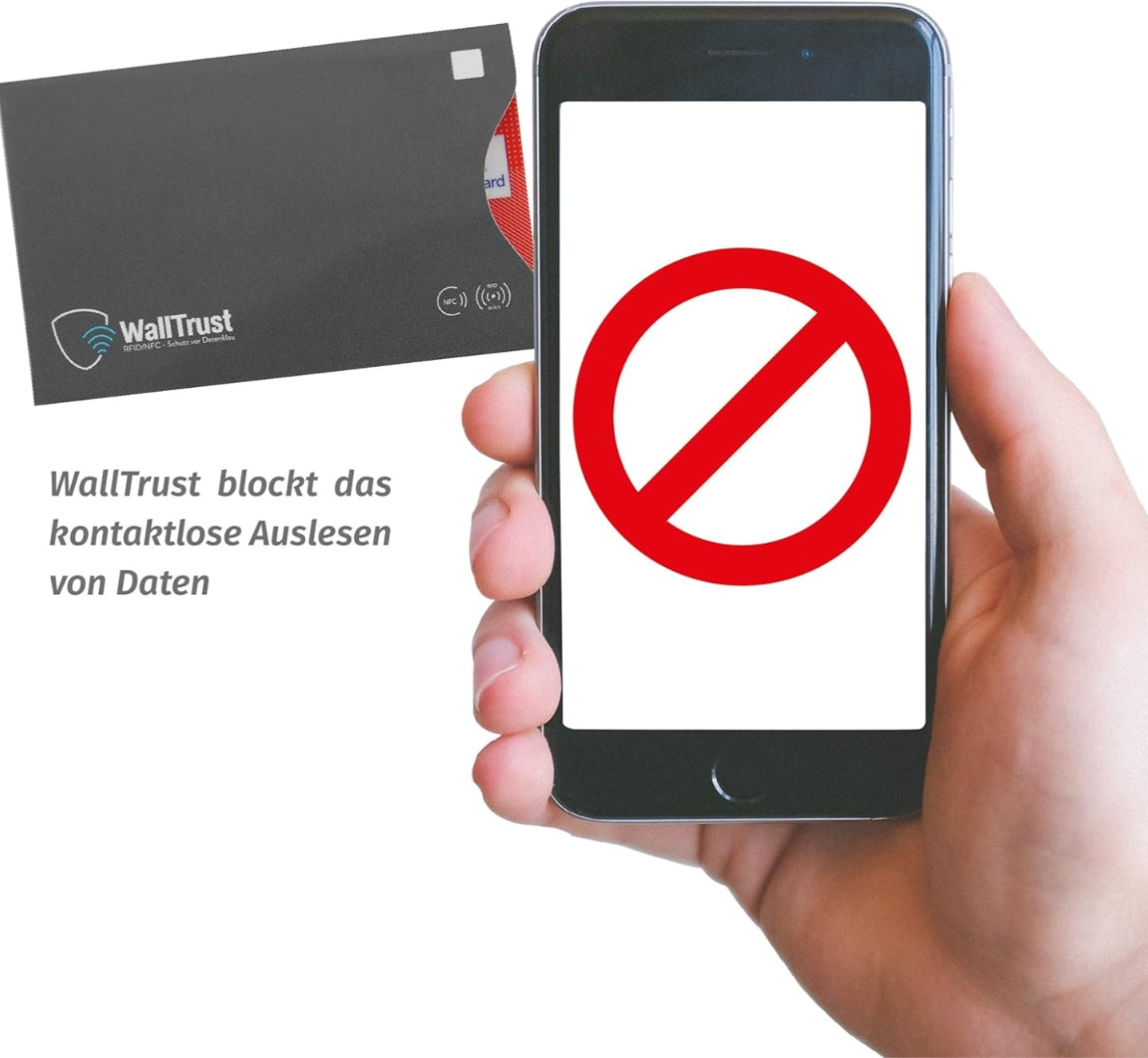 WallTrust RFID & NFC Schutzhüllen aus Papier - TÜV Geprüft, 26er Set für Personalausweis, Kreditkarten & Reisepass