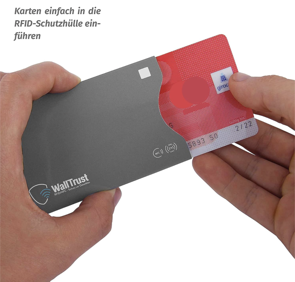 WallTrust RFID & NFC Schutzhüllen aus Papier - TÜV Geprüft, 26er Set für Personalausweis, Kreditkarten & Reisepass