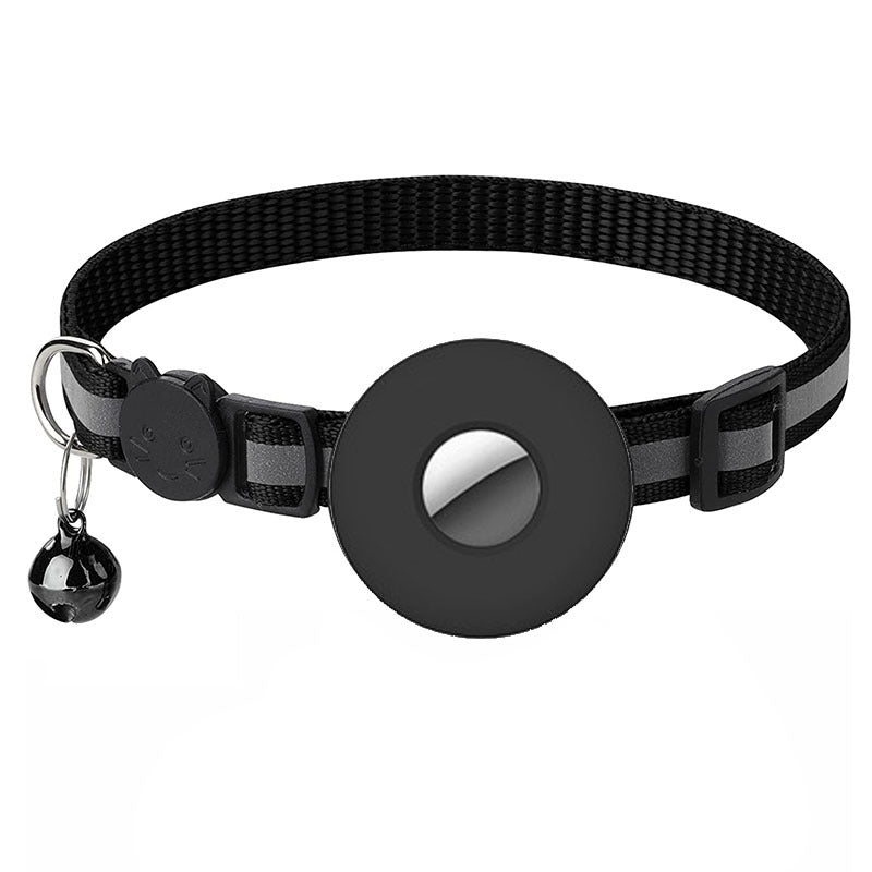 Reflective Airtag Pet Collar with Bell - Adjustable &amp; Anti-lost for Cats and Dogs