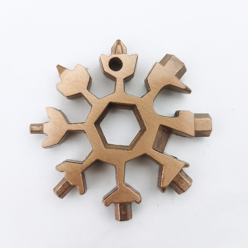 Snowflake tool card with 18 functions