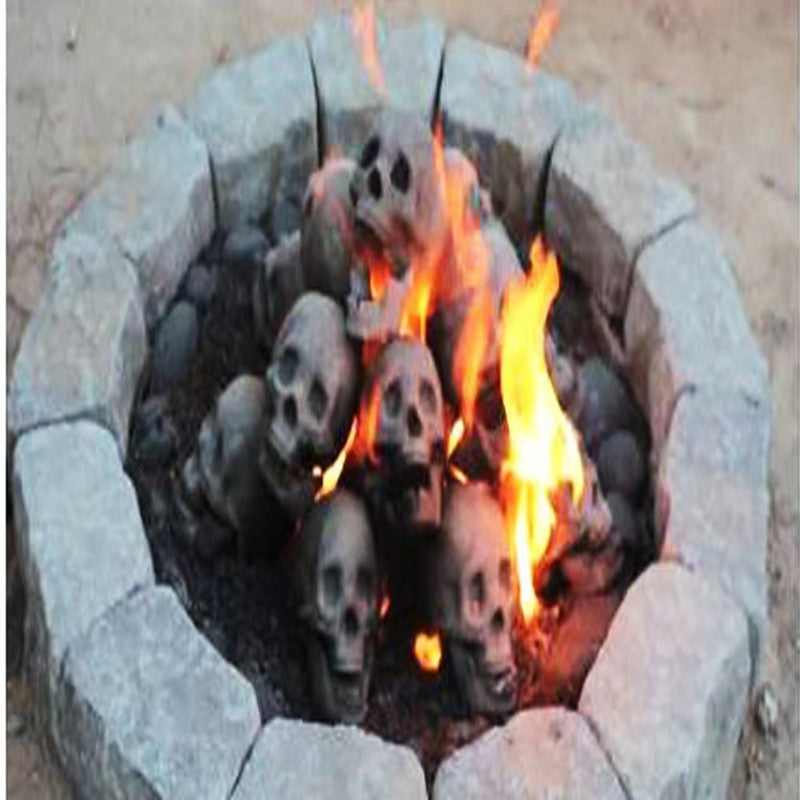 Totenkopf Halloween Grillfeuer Ornament - Dekoratives Design