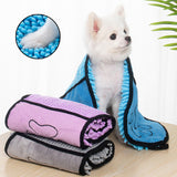 Optimize your pet's bath time - Super absorbent bath towel for dogs and cats