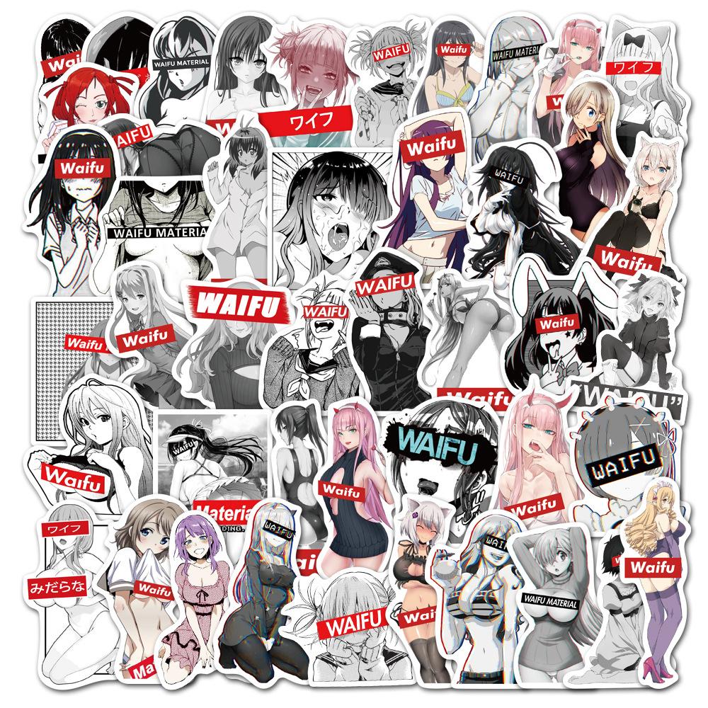 "Waifu Material 2" Hentai Sticker 50 Stück