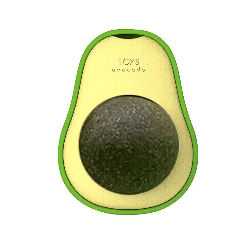 Cute Avocado Cat Toy with Catnip - Teeth Cleaning Toy