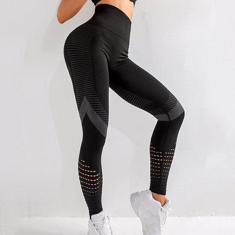 Nahtlose Yoga Hose mit hoher Taille für Damen