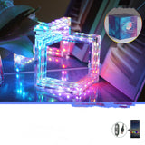 Smart acrylic Bluetooth desk lamp - modern LED light for your bedroom