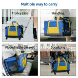 Wheeled Pet Trolley - Carrier and Dog Cart for Small Dogs and Cats up to 30lbs