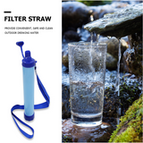 Water Filter Straw - Outdoor Survival Tool for Hiking, Camping &amp; Traveling