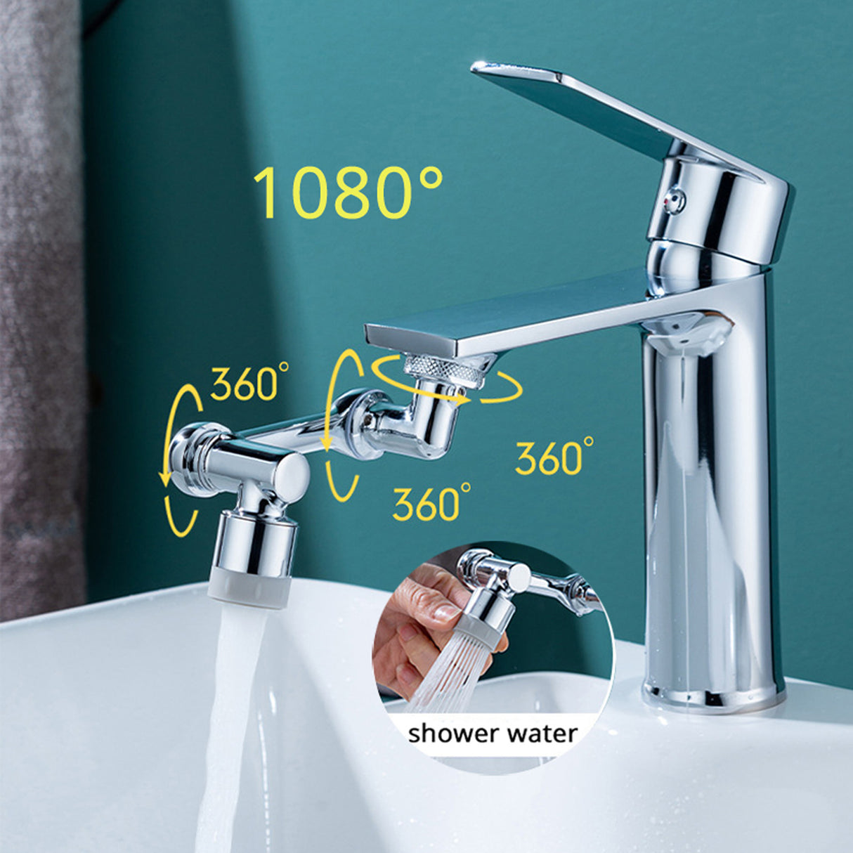 Universal 1080 Swivel Faucet Spout