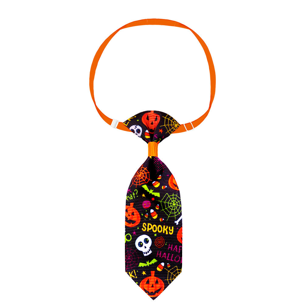 Pet Halloween Set with Skull and Tie