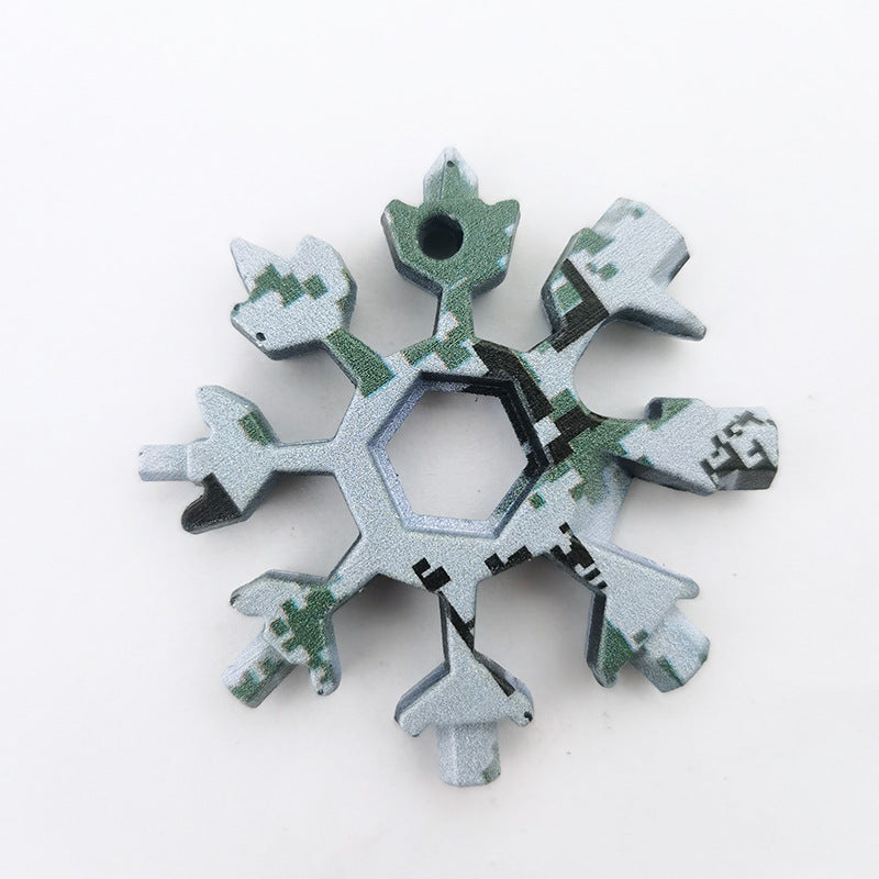 Snowflake tool card with 18 functions