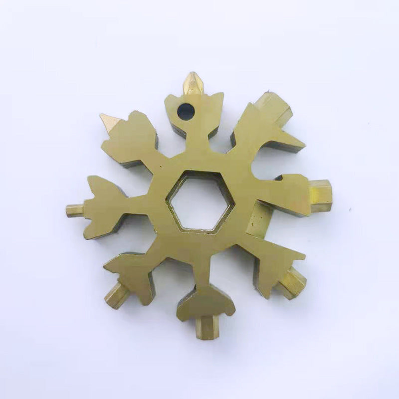 Snowflake tool card with 18 functions