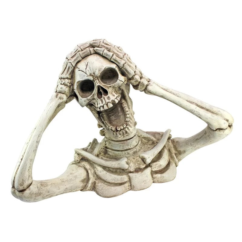 Personality Screaming Skull Statue Pendant: Make a statement! 